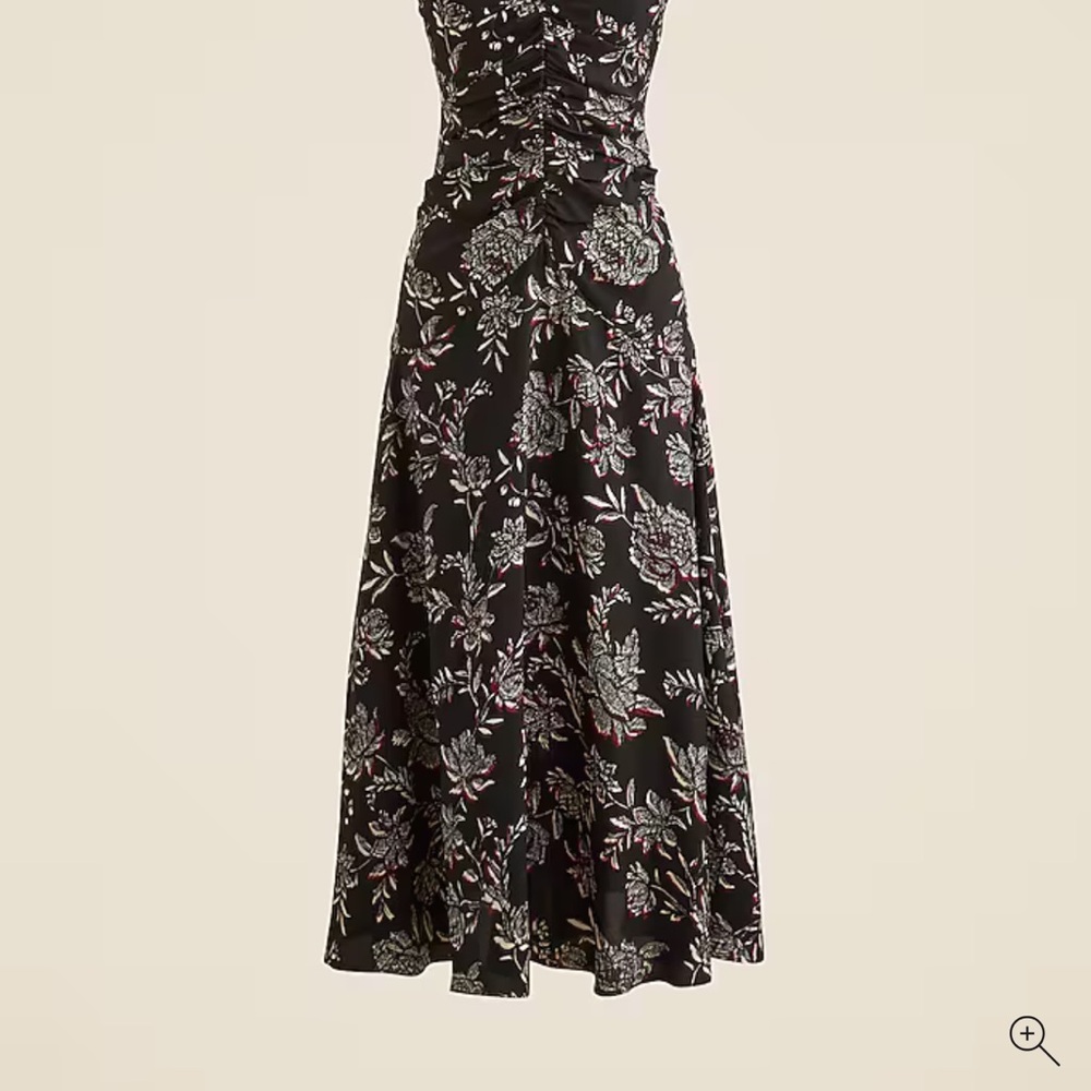 JCrew NWT Midi Black Dress - Picture 4 of 7